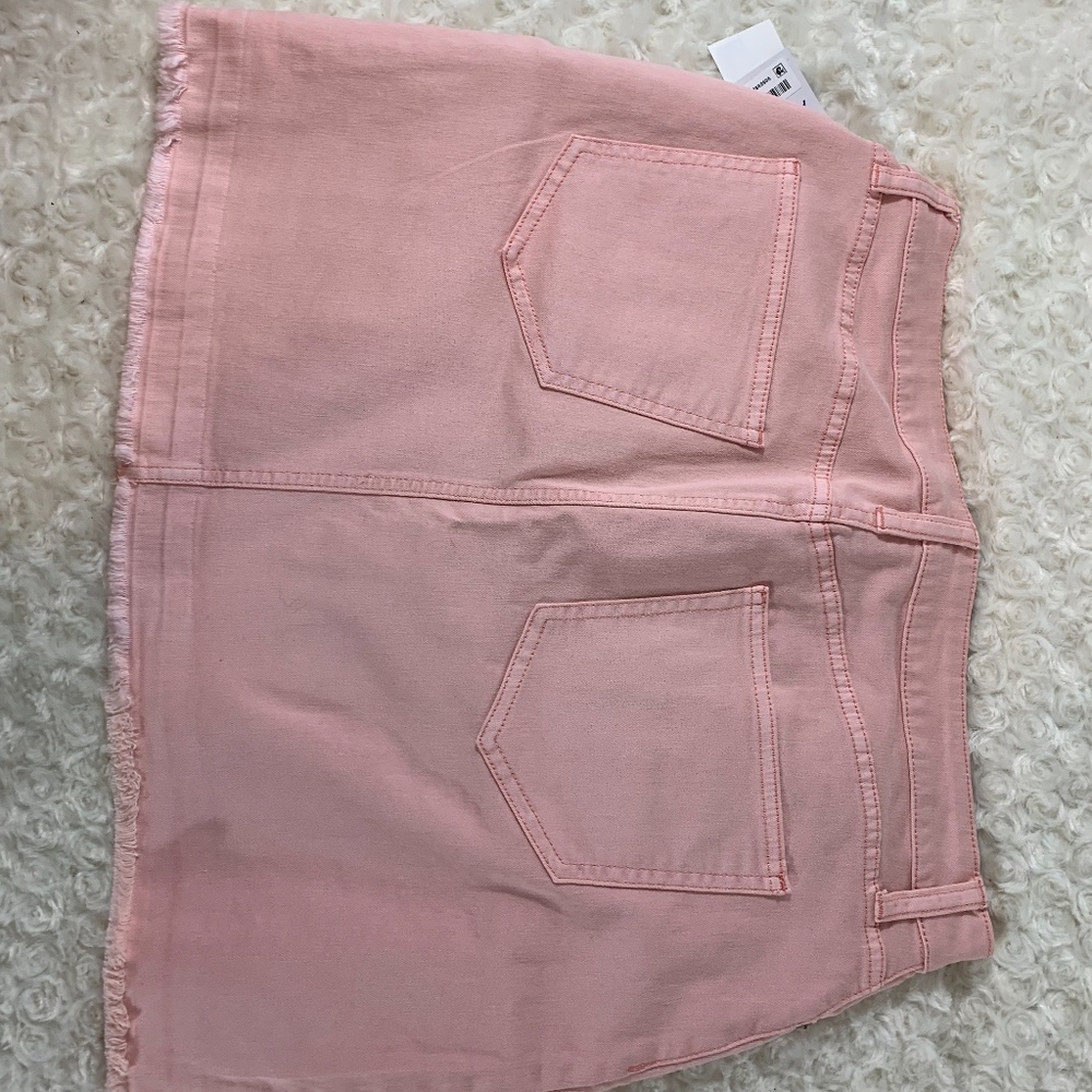 Arizona Jean New Sz 13 juniors Pink Skirt Rough Ed - Picture 3 of 4